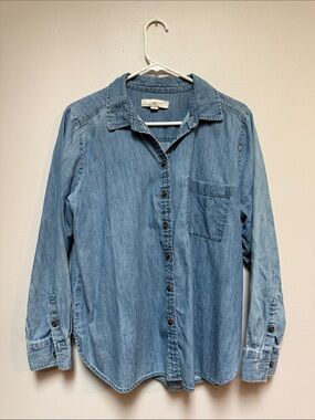 LOFT Light Blue Denim Shirt